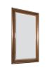 Sterling Mirror With Copper Metal Accent