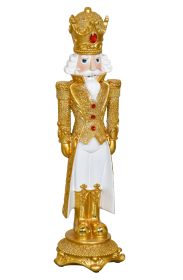24.5In Nutcracker With Gold Coat