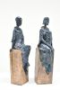 Tribal African Women Figurines Set Of 2