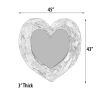 Mountain Studios Teak Heart Wall Mirror