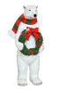Christmas Polar Bear With Wreath