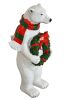 Christmas Polar Bear With Wreath