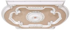 Blanco Rectangular Chandelier Fan Ceiling Medallion 72"W X 48"H