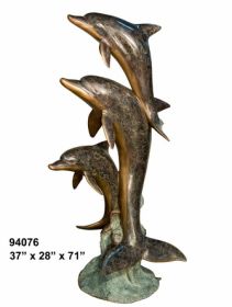 Bronze Three Dolphins
