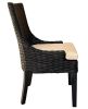 Alfresco Dining Chair Black Kuba Weave