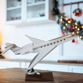 G650 Private Jet Resin Model, Detailed Business Display Model With Stand For Aviation Collectors, Office & Home Decor
