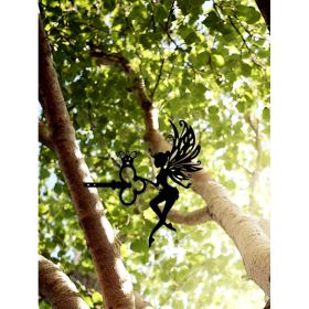 CIFbuy Sentimental Metal Silhouette Wall Art Durable Yard Garden Decoration Gift (TikTok, temu pick-up service)
