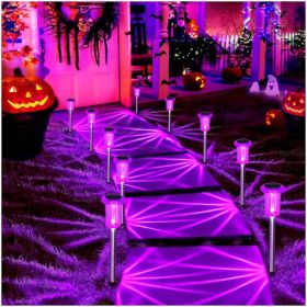 Solar Halloween Lights, 10 Pcs Waterproof Outdoor Decorations For Yard, Garden & Party Decor