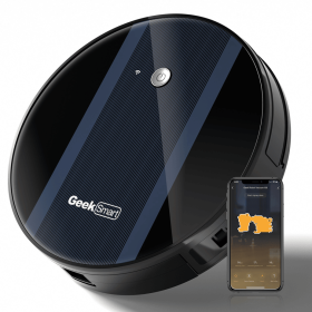 Robot Vacuum Cleaner - Powerful Suction and Mopping, 3-in-1 Vacuum/Sweep/Mop, LDS Navigation, Automatic Charging, Wi-Fi Connection APP, 1800pa, 2500mA