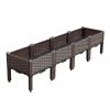 63.0in Deep Raised Garden Bed â€“ Durable Planter Box with Legs for Vegetables, Herbs, and Flowers, Outdoor Garden Container