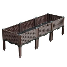 47.2inches Deep Raised Garden Bed â€“ Durable Planter Box with Legs for Vegetables, Herbs, and Flowers, Outdoor Garden Container