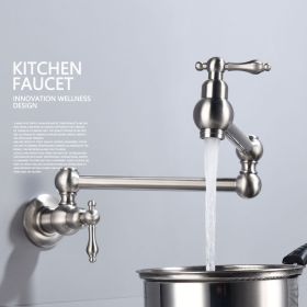Folding faucet Pot Filler Faucet Wall Mount