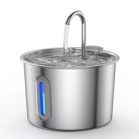 2.2L Stainless Steel Drinking Fountain Cat Fountain For Cat Quiet Drinking Fountain -DHL