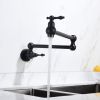 Folding faucet Pot Filler Kitchen Faucet Wall Mount