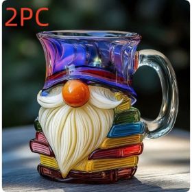 Painted Book Mug 3D Painted Book Coffee Cup (Option: Type  F-2PCS)