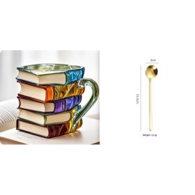 Painted Book Mug 3D Painted Book Coffee Cup (Option: Type B set-1PCS)