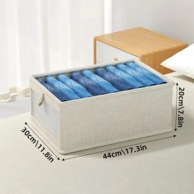 Foldable Clothes Storage Box With Viewing Window - Heavy-Duty Organizer Box, Stackable Closet Organizer For Wardrobe, Under-Bed, Shelf - Space-Saving (Option: 40cm30cm20cm)