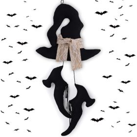 2 Pcs 12 Inch Witch Boots Decorations, Hanging Halloween Witch Hat And Boot Decor For Door, Wall, Porch And Party (Option: Witchs Boot Hat)