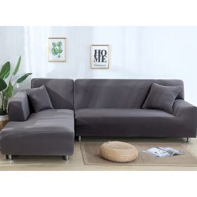 Solid Corner Sofa Covers Couch Slipcovers Elastica Material Sofa Skin Protector Cover Sofa Armchair (Option: 23-PillowcaseÃ—2)