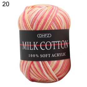 Three Section Dyed Multi-color Jacquard Score Lines With Medium Thick Lines (Option: Orange pink)