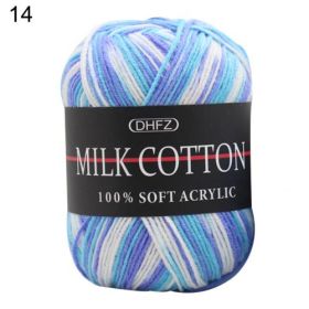 Three Section Dyed Multi-color Jacquard Score Lines With Medium Thick Lines (Option: Blue white)