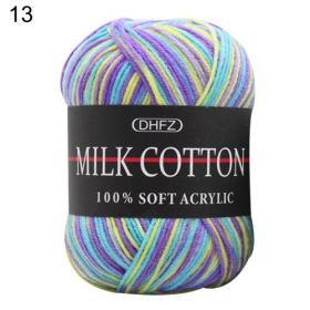 Three Section Dyed Multi-color Jacquard Score Lines With Medium Thick Lines (Option: Purple green)