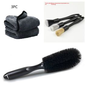 Towel Microfiber Car Beauty Car Towel Not Easy To Shed Hair Thickened Absorbent Seamless Car Cleaning Cloth (Option: Set6-40X60CM)