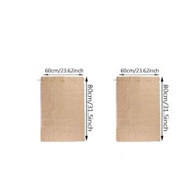 2 Packs Burlap Plant Cover Bags 3 Sizes Tree Freeze Protection Blanket Reusable Warm Plant Frost Cloth with Drawstring and Zipper (Option: 23.6x31.5 inch)