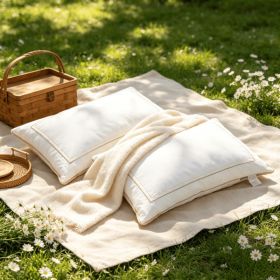 2pcs Premium All Season Pillow, Luxurious Thick Soft Hotel Pillow With Full Filling, Multi Scene Home Use As Bed Pillow And Throw Pillow (Option: 2pc Queen 18x 28in)