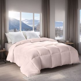 Pink Extra Large Plump Thick Duvet - Winter Enhanced Warmth With Skin-friendly Comfort. Bohemian Minimalist Checkered Design, Luxury Hotel-grade For B (Option: Pink-XXL)