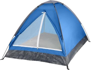 2 Person Camping Tent with Rain Fly and Carrying Bag - Lightweight Outdoor Pop Up Tents for Camping Essentials, Music Festivals, Backpacking, Hik (Color: Blue)