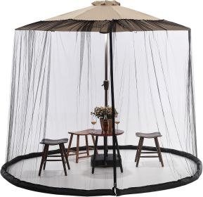 9/10 FT Mosquito Net for Patio Umbrella Outdoors Screen Polyester Hanging Tent(Mosquito Net Only) (Color: 10ft)