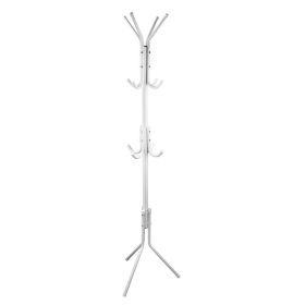 Black-White Options -- 1Pc Standing Coat Hat Rack Organizer (Option: White)