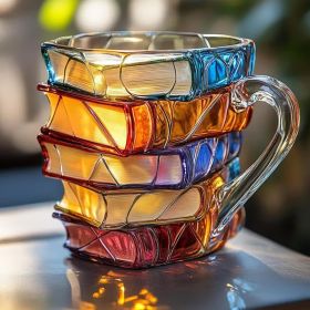 Painted Book Mug 3D Painted Book Coffee Cup (Option: Type 2-1PCS)