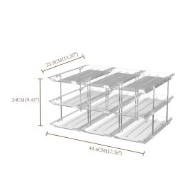 Household Transparent Multi-layer Stackable Can Storage Rack (Option: 3 Layers)