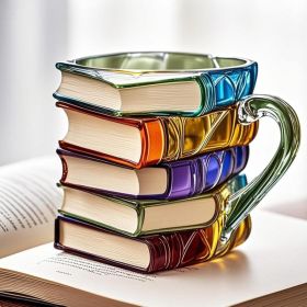 Painted Book Mug 3D Painted Book Coffee Cup (Option: Type B-1PCS)
